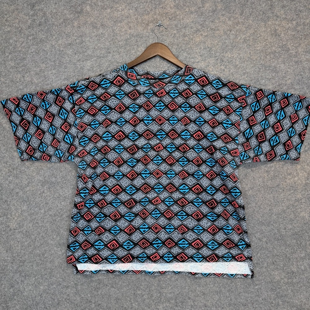 Vintage Morango Surf‎ T Shirt Mens XL Geometric Graphic Relaxed Fit Tee 90s